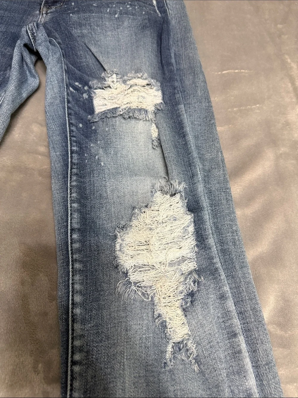 Judy Blue Light Blue Distressed Boyfriend fit Jeans style JB82169LT item 72519